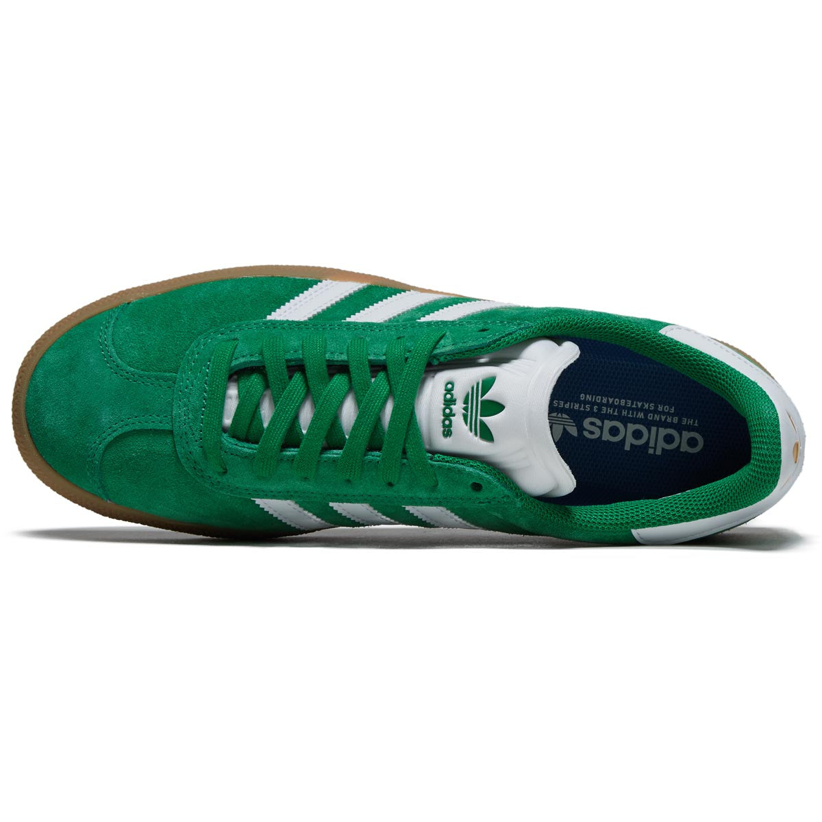 Adidas Gazelle ADV Shoes - Green/Ftwr White/Gold Metallic – Daddies Board Shop
