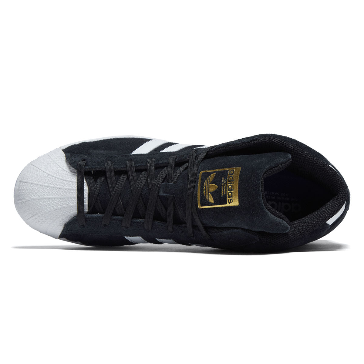 Adidas Pro Model ADV Shoes - Core Black/Ftwr White/Gold Metallic – Daddies Board