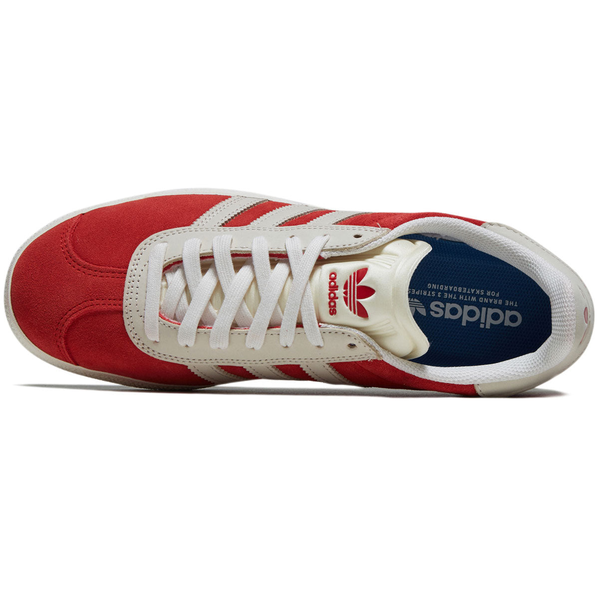 Adidas Gazelle Adv Shoes - Better Scarlet/Core White/Gold Metallic – Daddies Boa