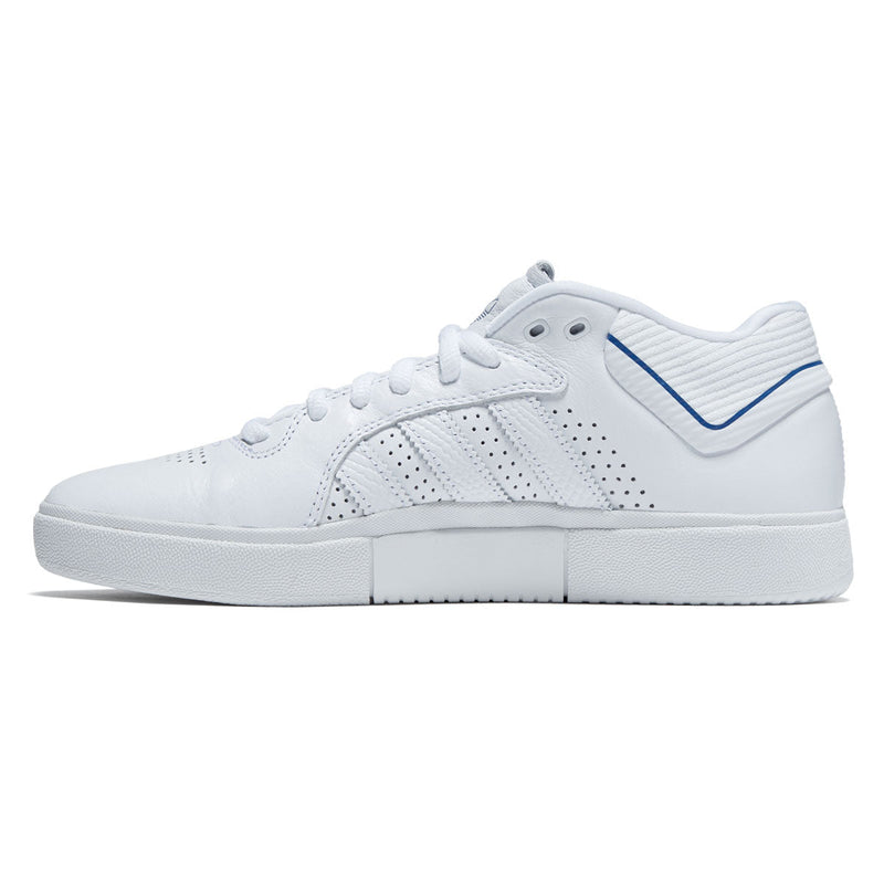 Adidas Tyshawn Shoes - Ftwr White/Blue Bird/Gold Metallic