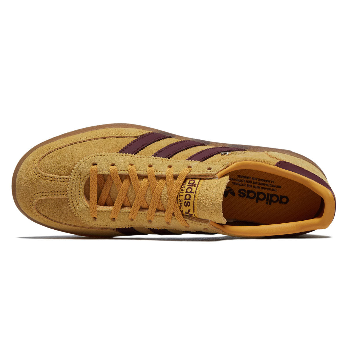 Adidas Womens Handball Spezial Shoes - Preloved Yellow/Shadow Red/Gold Metallic image 3