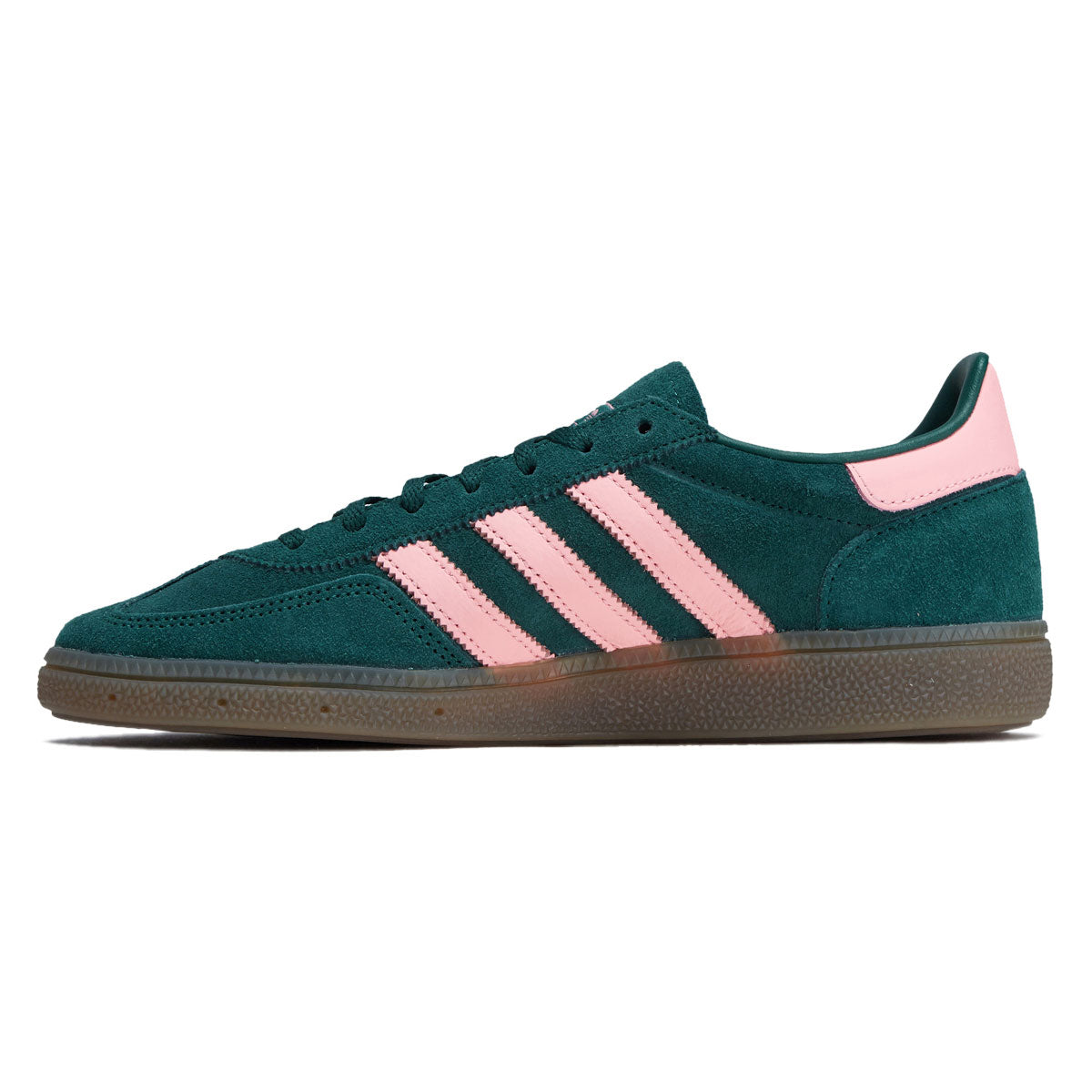 Adidas Womens Handball Spezial Shoes - Collegiate Green/Pink Spark/Gold Metallic image 2
