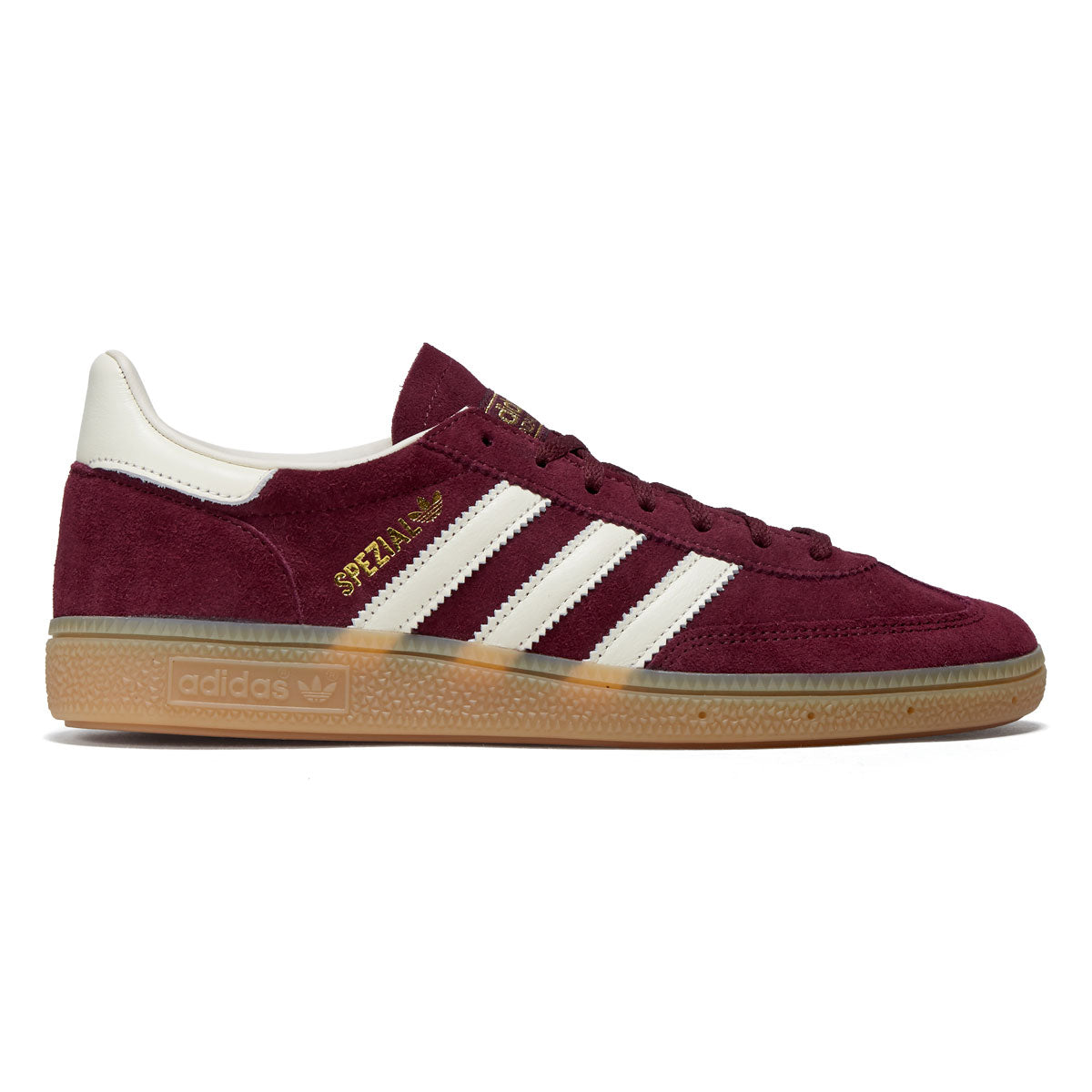 Adidas Womens Handball Spezial Shoes - Maroon/Cream White/Gold Metallic image 1