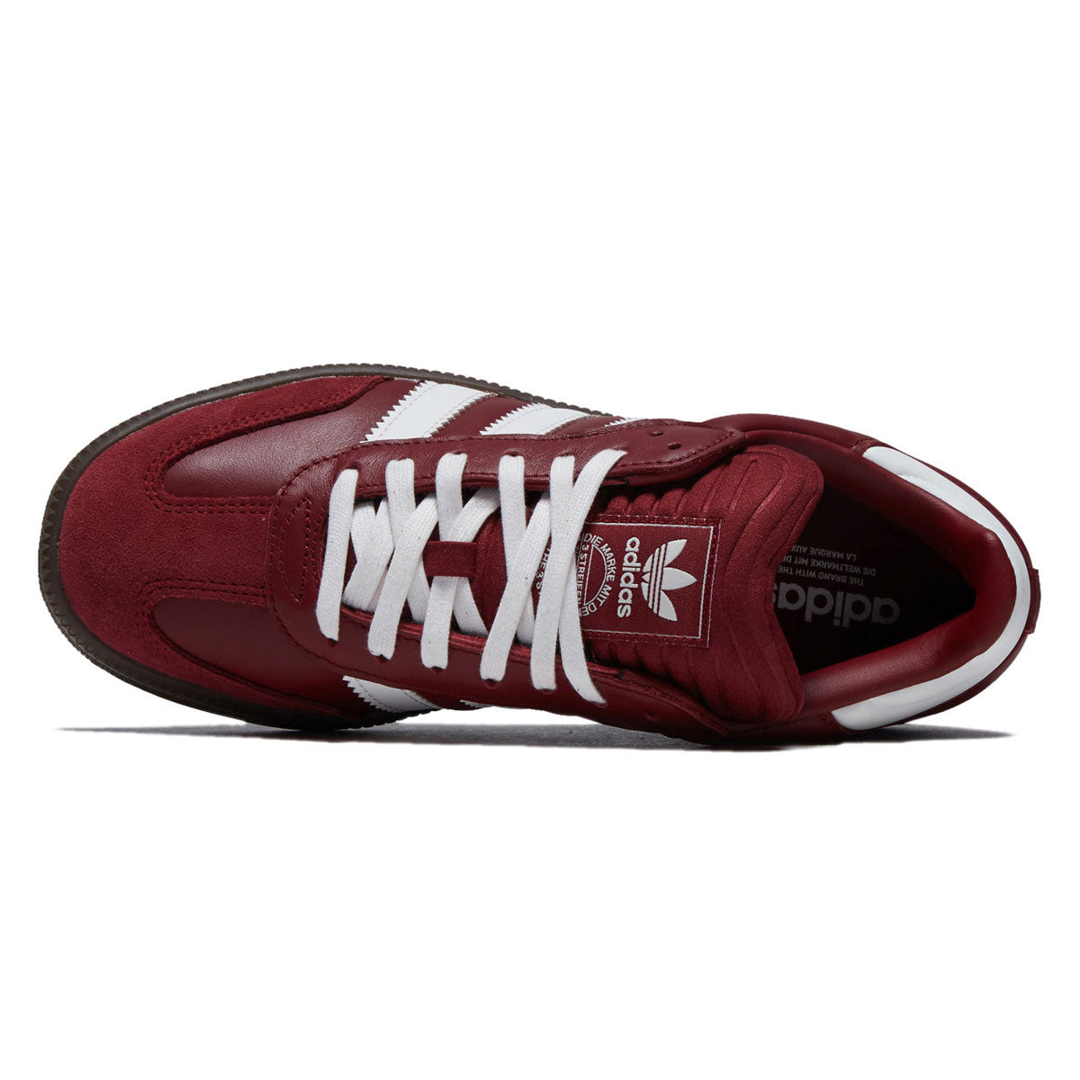 Adidas Samba XLG Shoes - Noble Maroon/Core White/Gum image 3