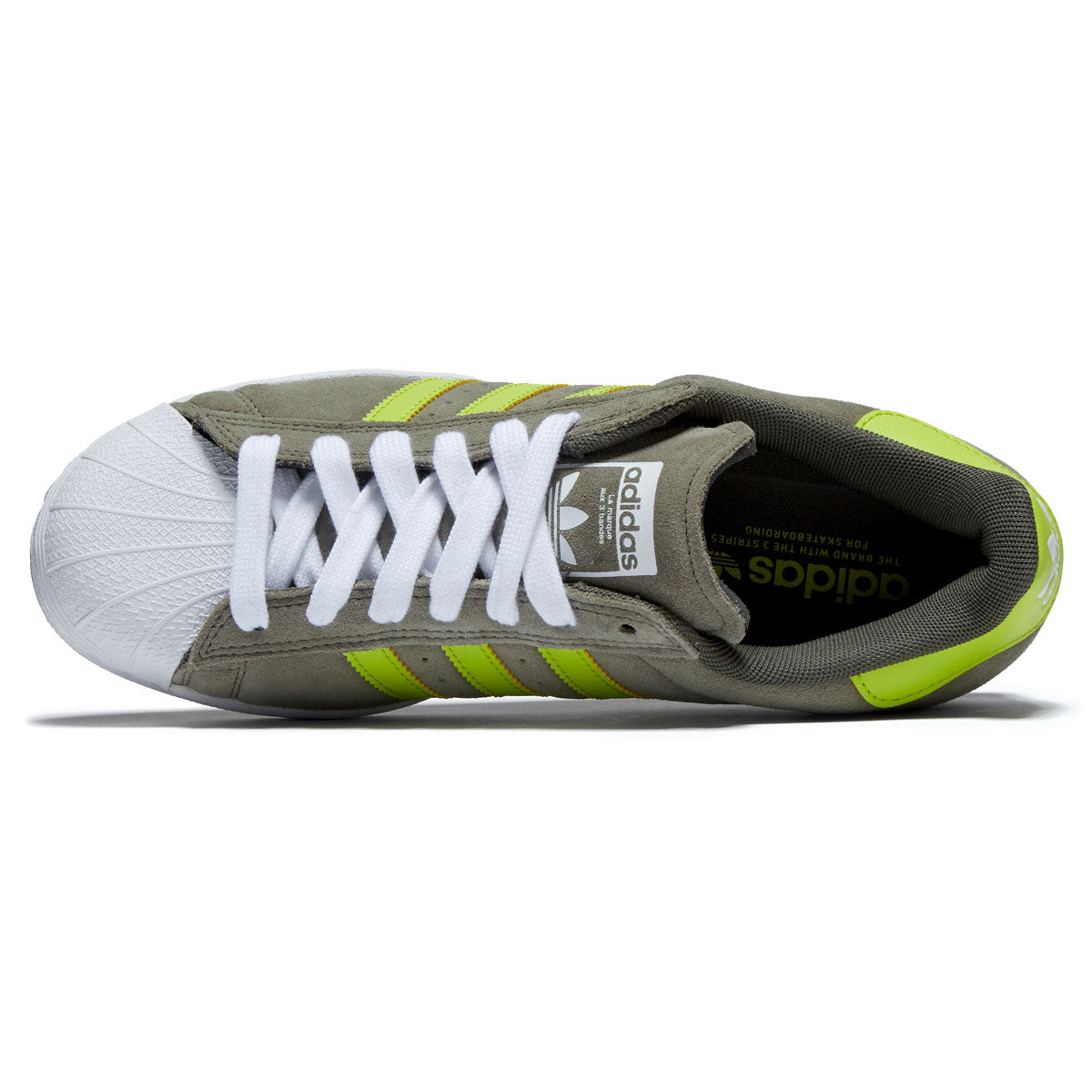 Adidas Superstar ADV Shoes - Olive Strata/Yellow/Gold Metallic – Daddies Board S