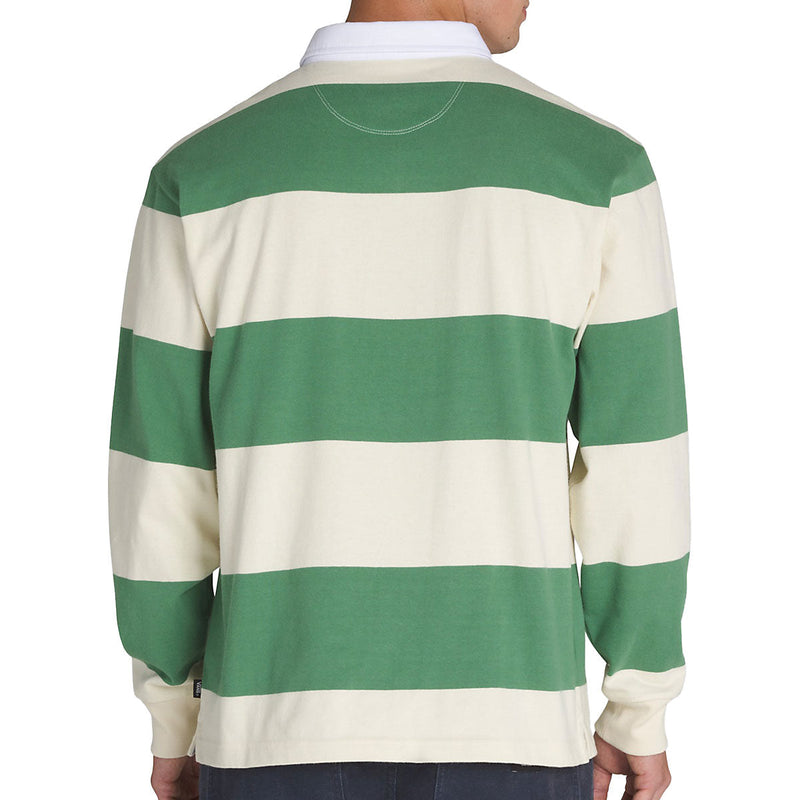 Vans Ward Stripe Rugby Long Sleeve Knit Shirt - Fairway/Lemon Icing