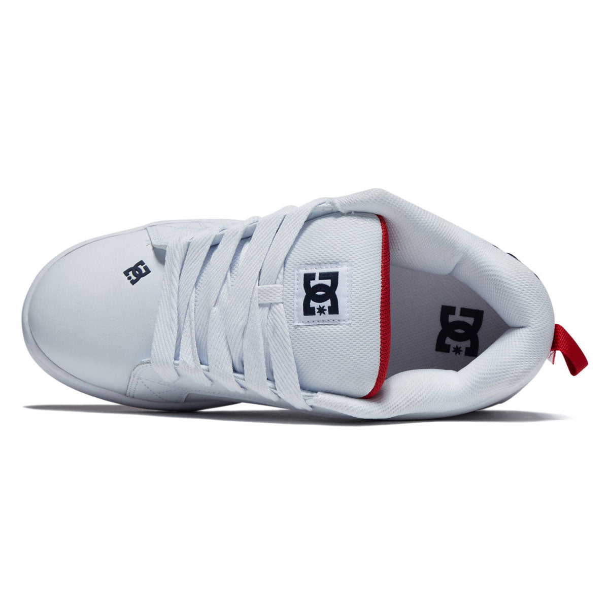 DC Court Graffik Shoes - White/Navy/Red – Daddies Board Shop