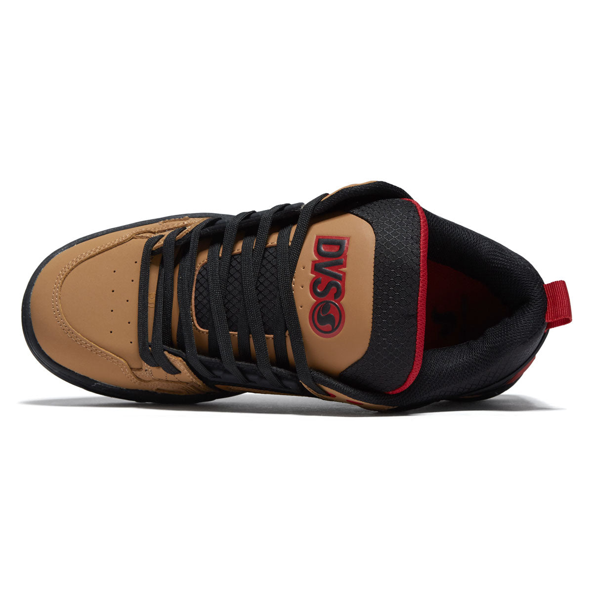 DVS Comanche Shoes - Tan/Black/Red Nubuck – Daddies Board Shop