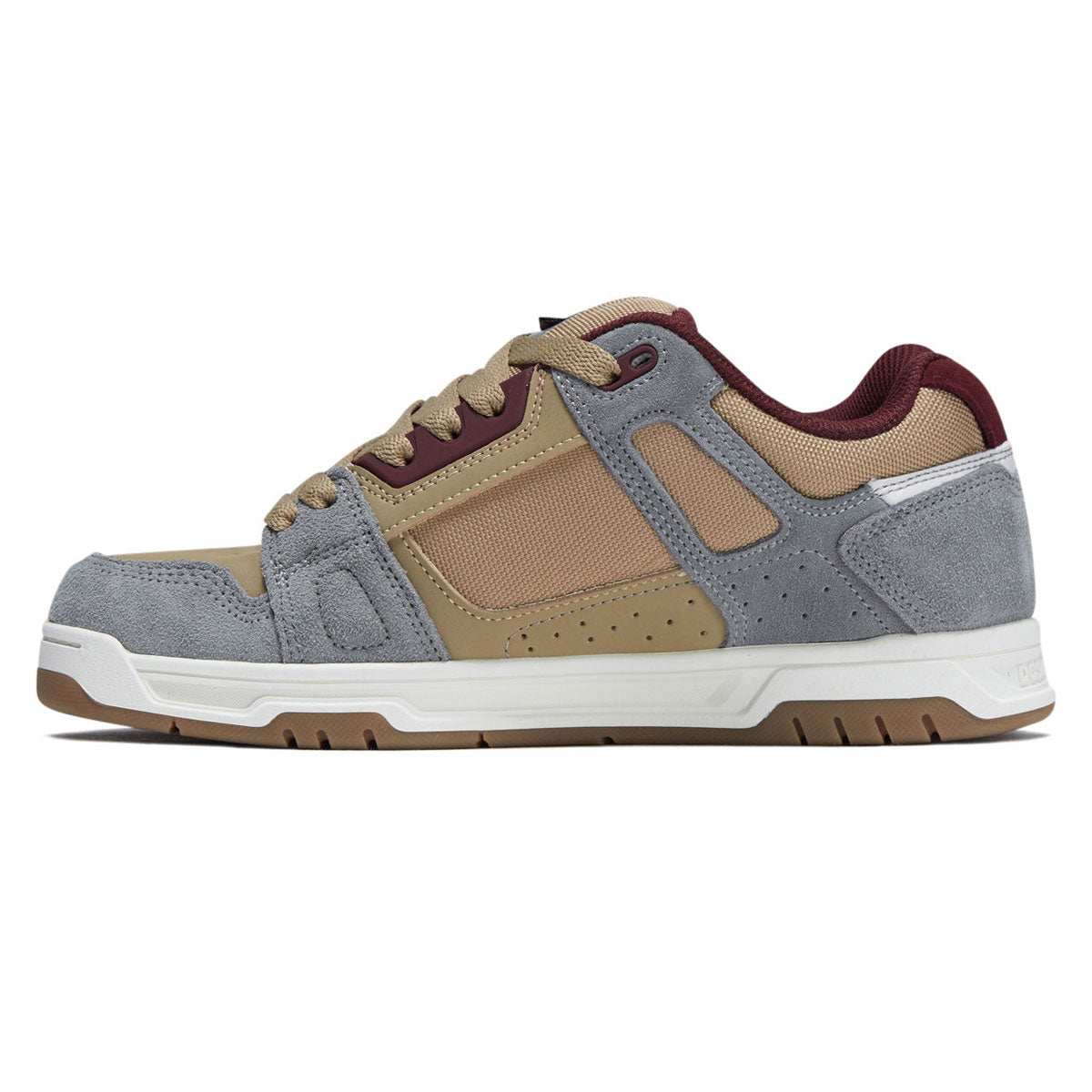 DC Stag Shoes - Tan/Grey/Dark Red image 2