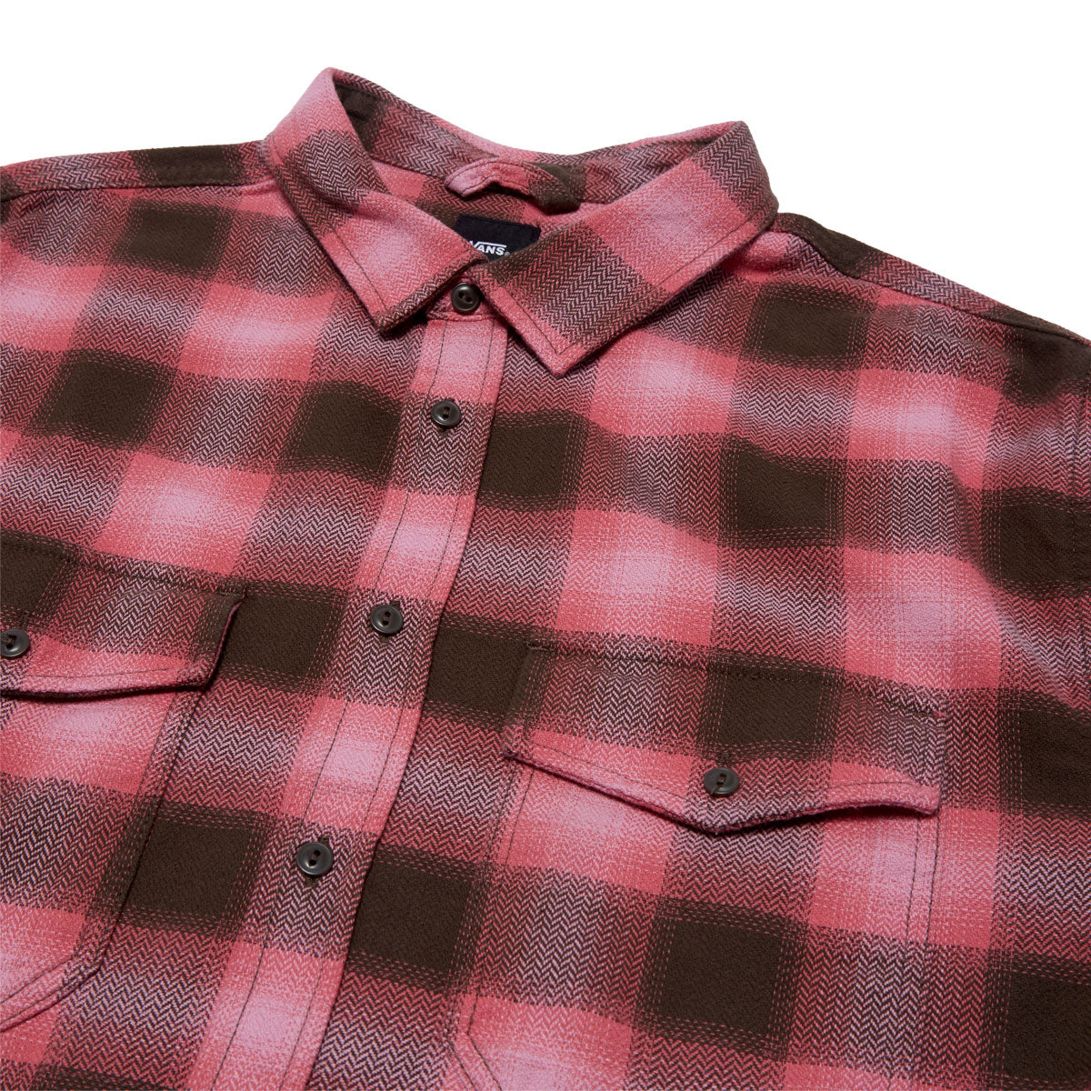 Vans Bixby Plaid Flannel Shirt - Coal Brown/Pink Dawn image 3