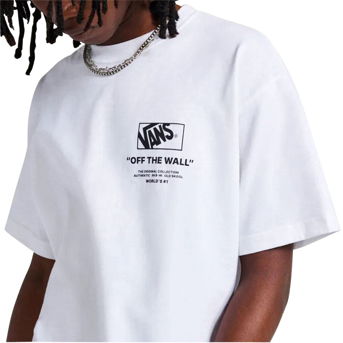 Vans Stacked Hi T-Shirt - White image 3