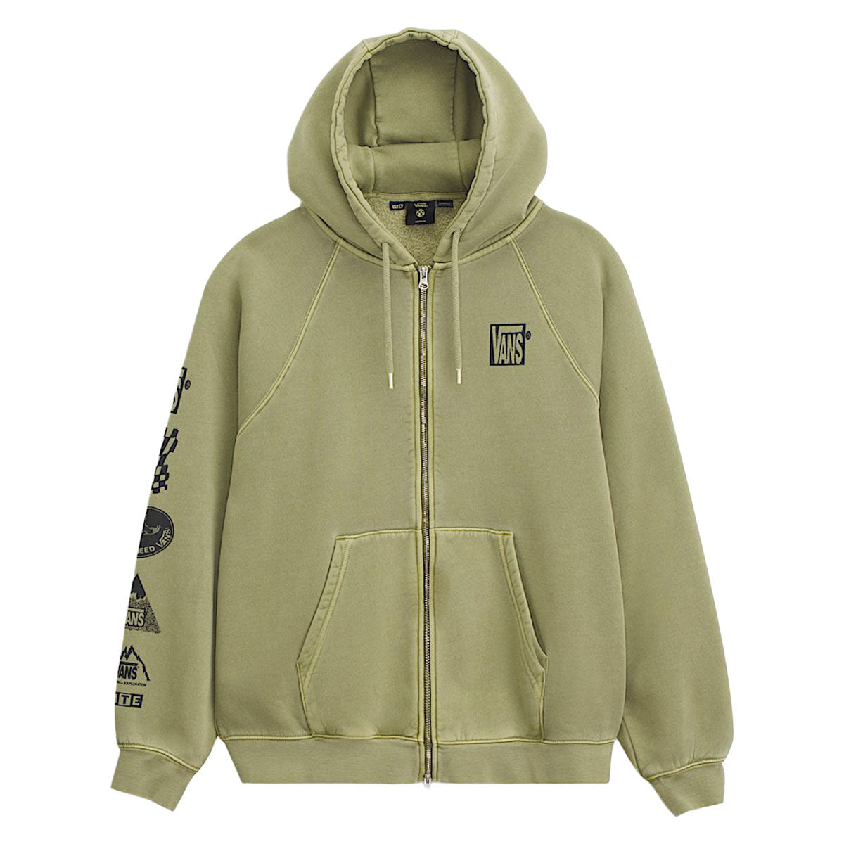 Vans MTE Teamteam Full Zip Up Hoodie - Loden Green image 1