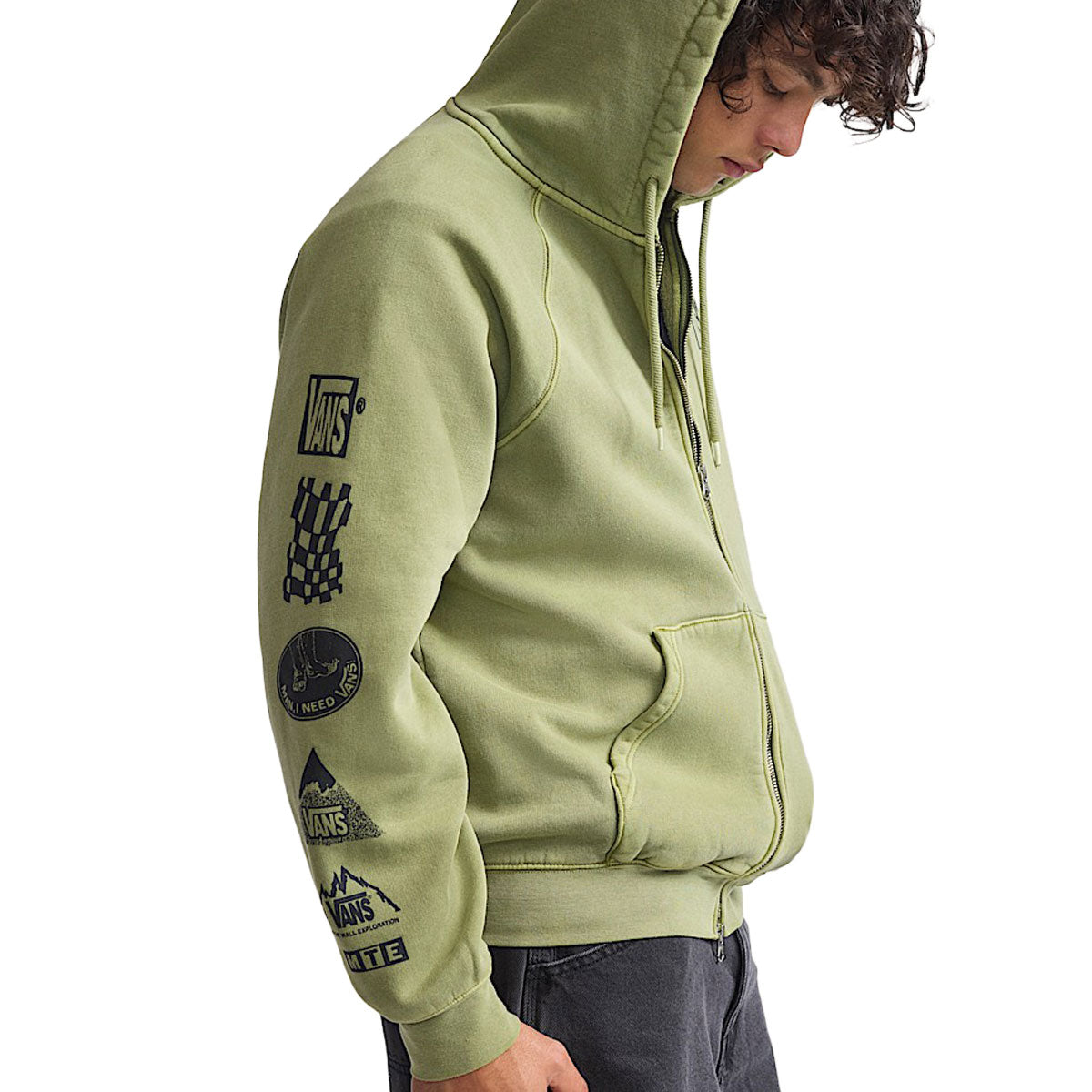 Vans MTE Teamteam Full Zip Up Hoodie - Loden Green image 3