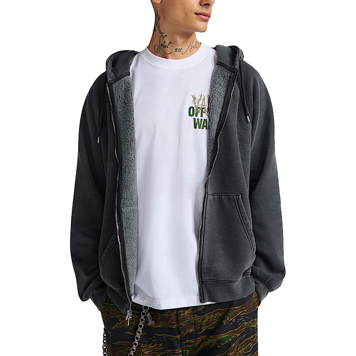 Vans MTE Teamteam Full Zip Up Hoodie - Black image 2