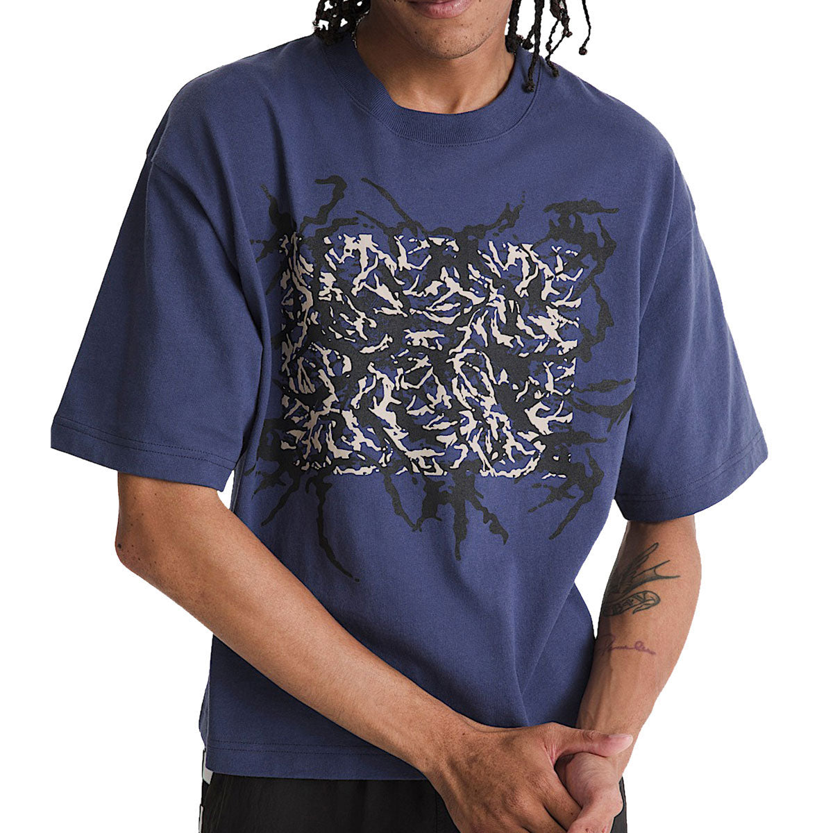 Vans Skate Blurred Camo Short T-Shirt - Deep Twilight image 2