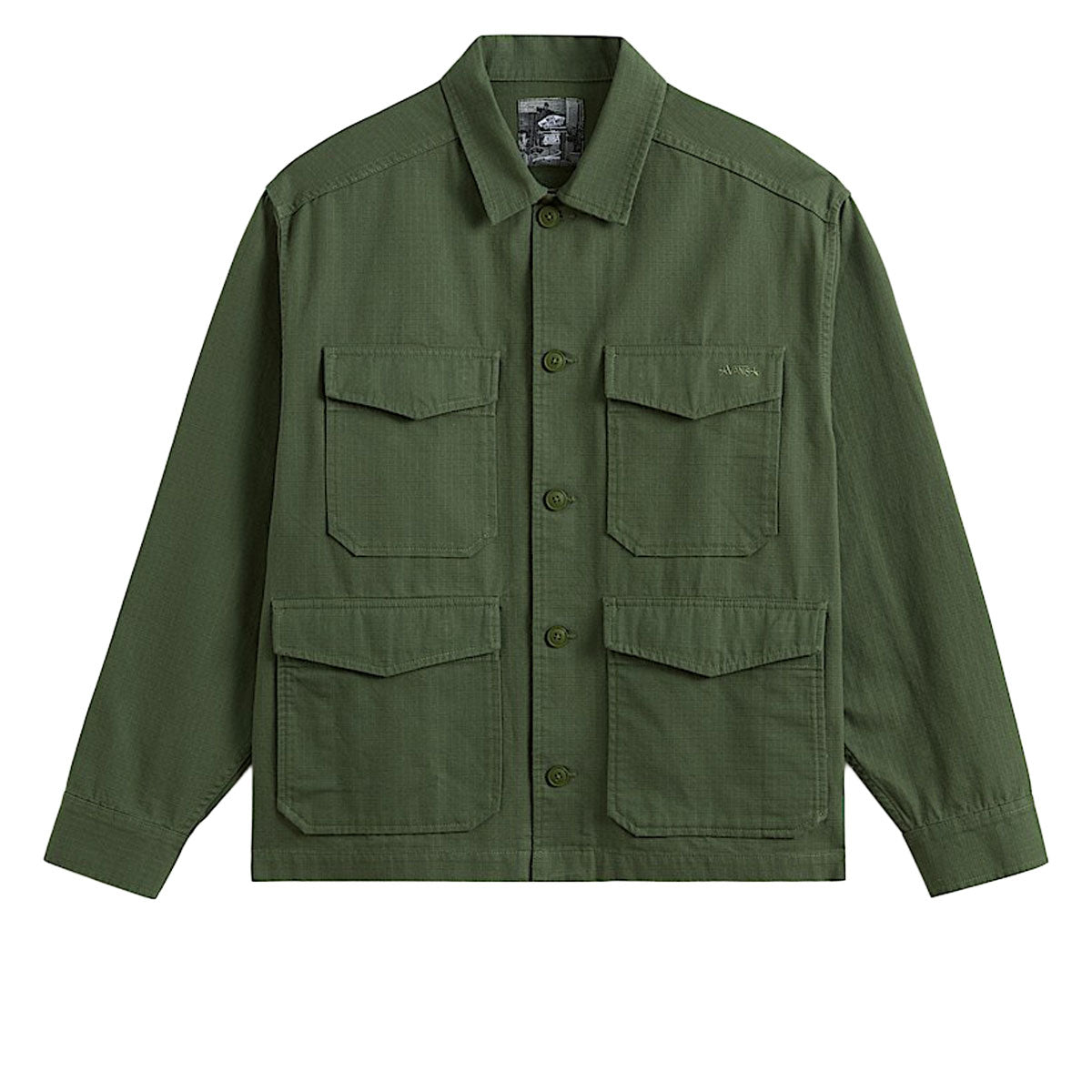 Vans Skate x Atiba Haze Military Over Shirt - Pine Forest image 1