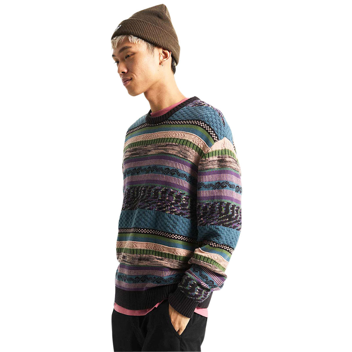 Vans Boyer Crew Sweatshirt - Black/Stargazer image 4