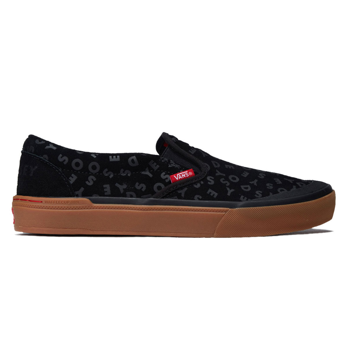 Vans BMX Slip-On Shoes - Black/Red/Gum image 1