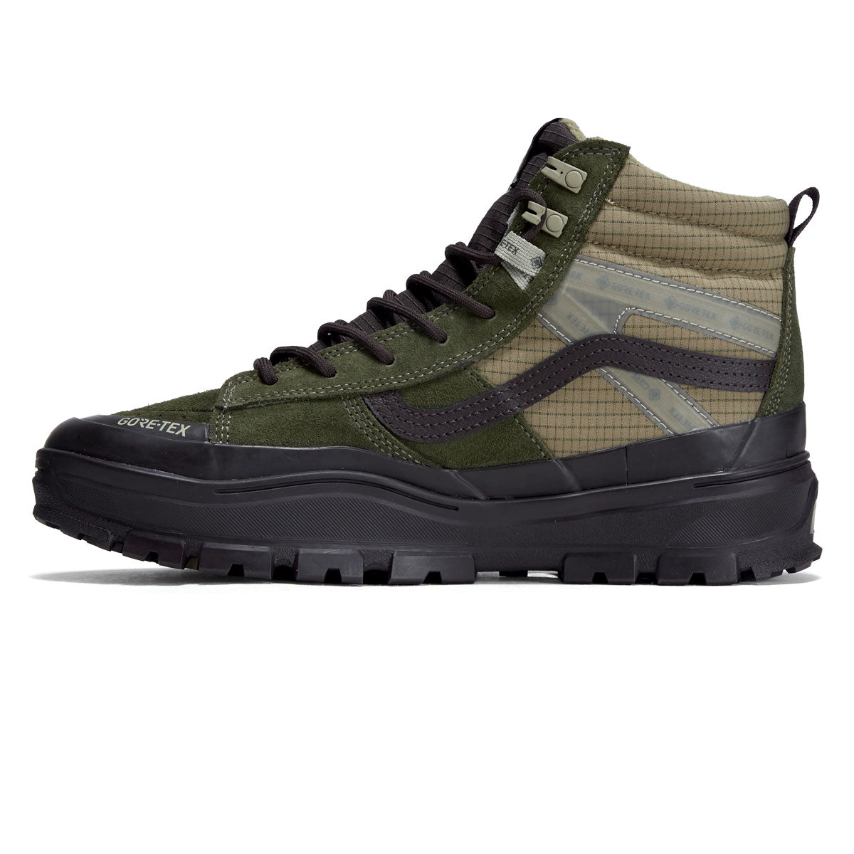 Vans Sk8-Hi Gore-Tex Insulated MTE Shoes - Dark Green/Dark Brown image 2