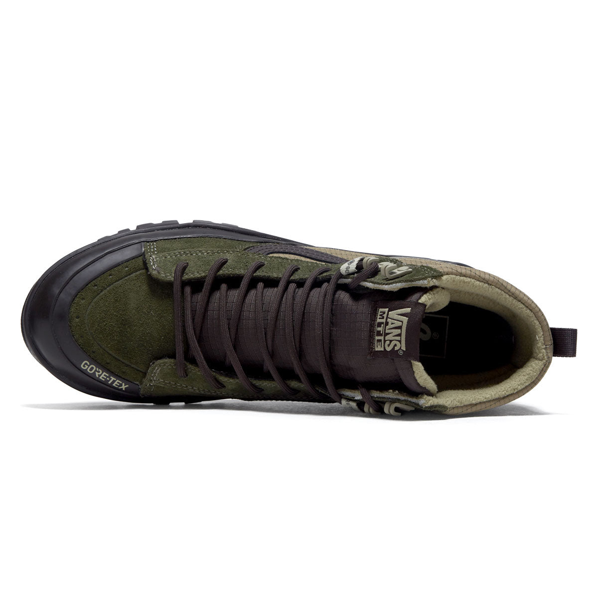 Vans Sk8-Hi Gore-Tex Insulated MTE Shoes - Dark Green/Dark Brown image 3