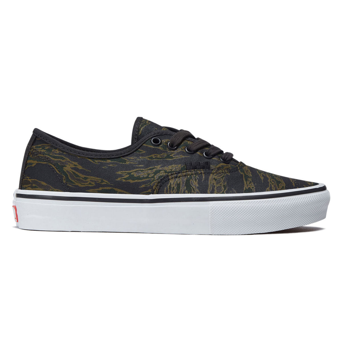 Vans Skate Authentic Shoes - Tiger Camo Green/Black image 1