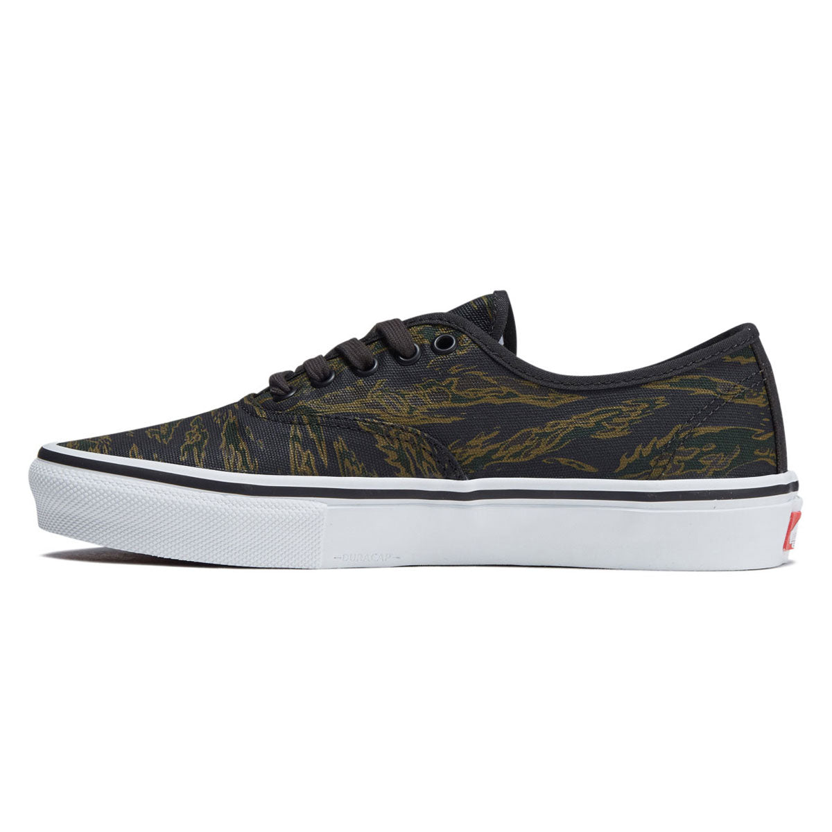 Vans Skate Authentic Shoes - Tiger Camo Green/Black image 2
