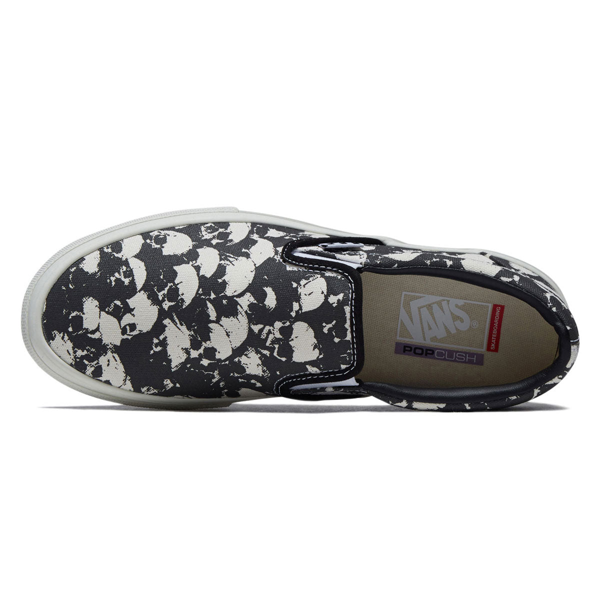 Vans Skate Slip-On Shoes - Skull Pile Black/White/Gum image 3