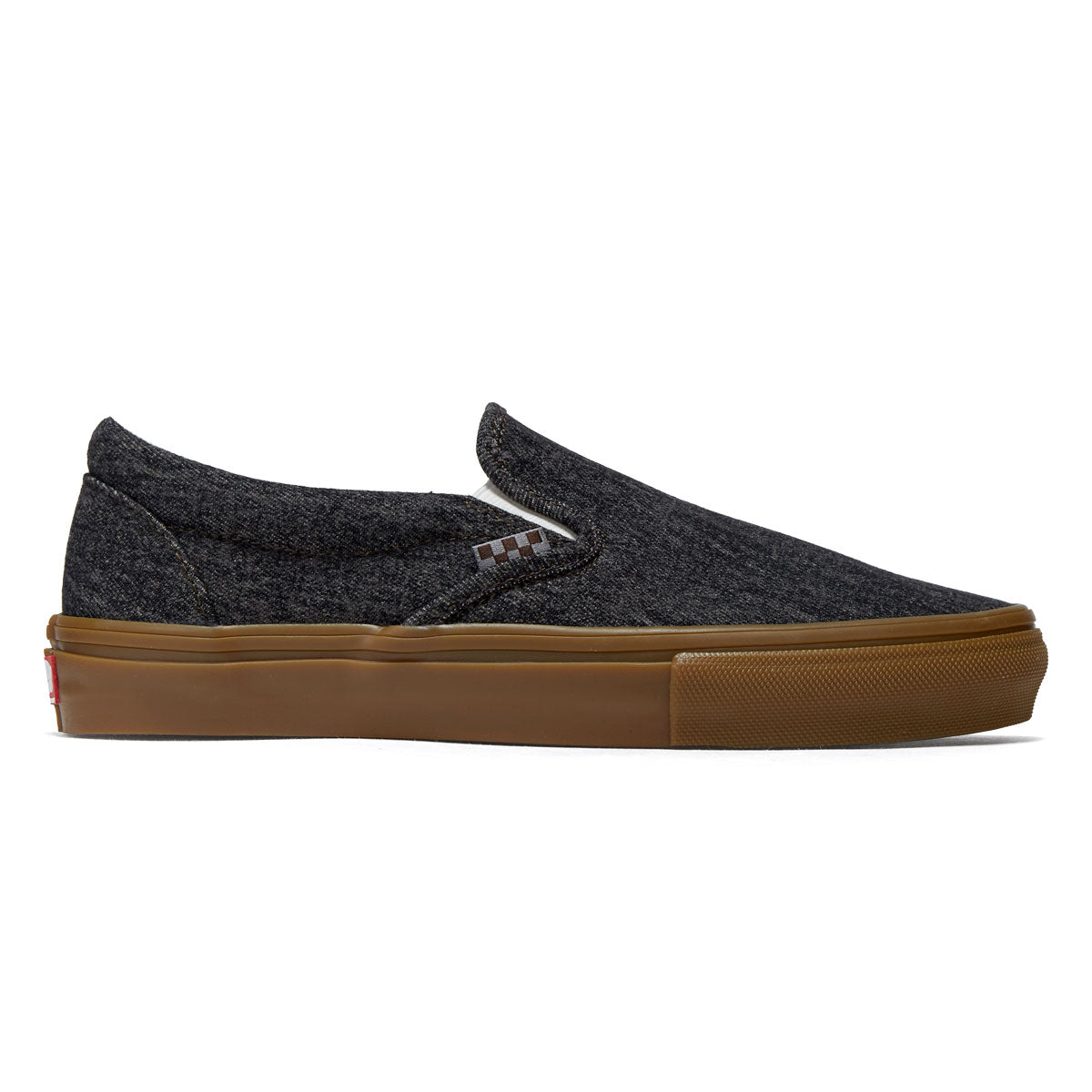 Vans Skate Slip-On Shoes - Black Denim image 1