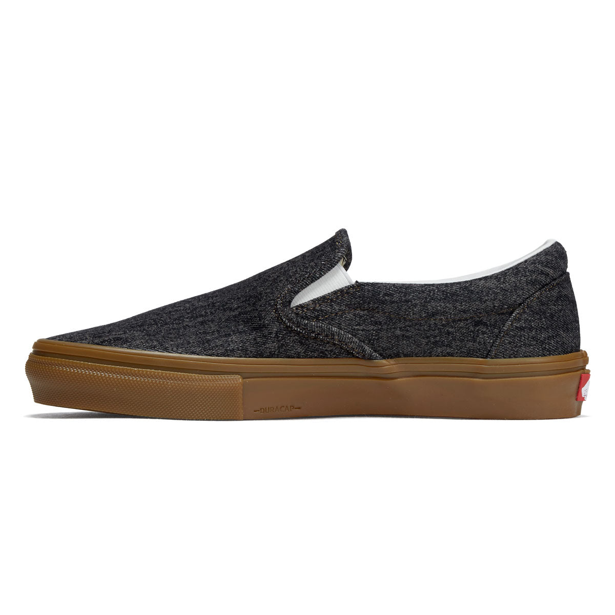 Vans Skate Slip-On Shoes - Black Denim image 2