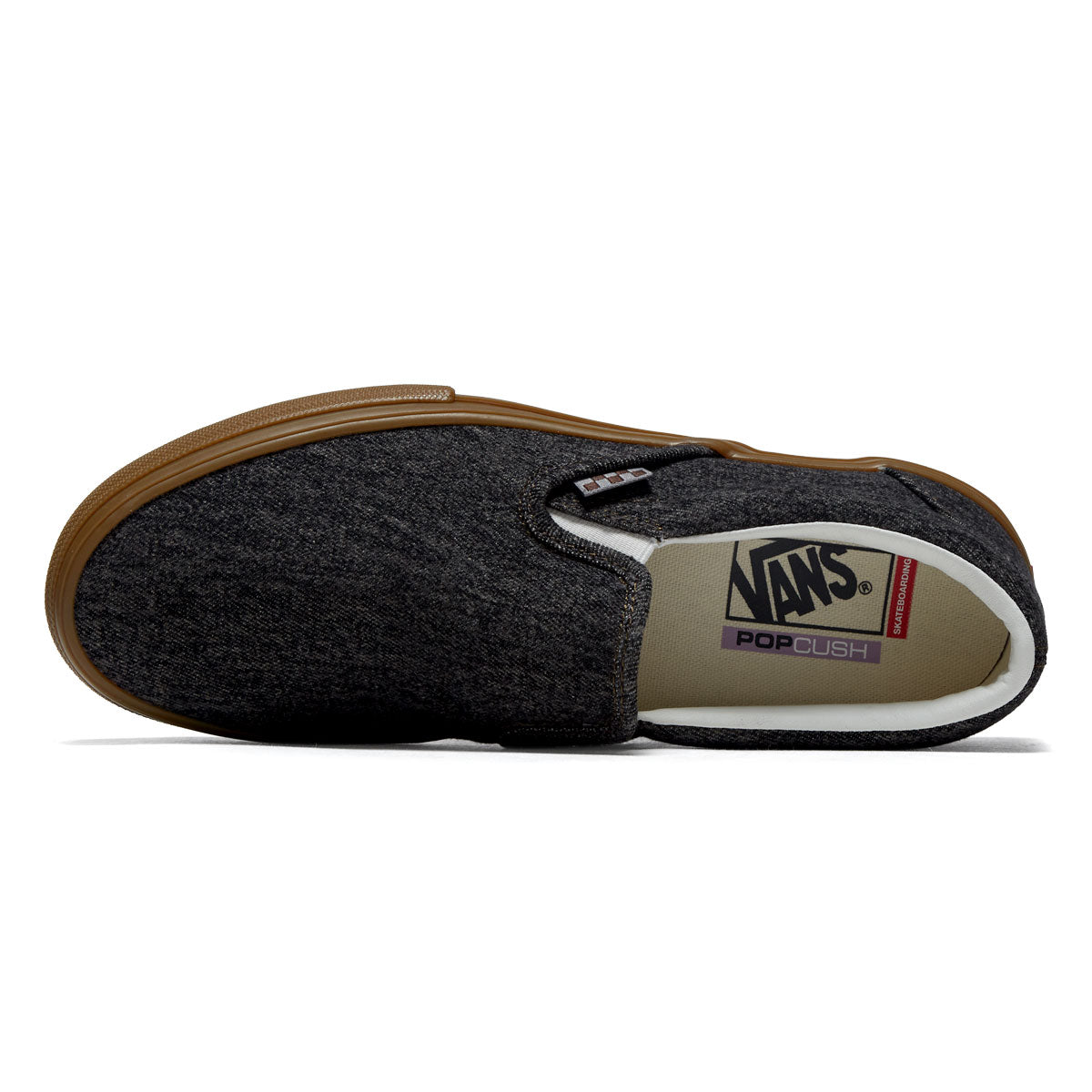 Vans Skate Slip-On Shoes - Black Denim image 3