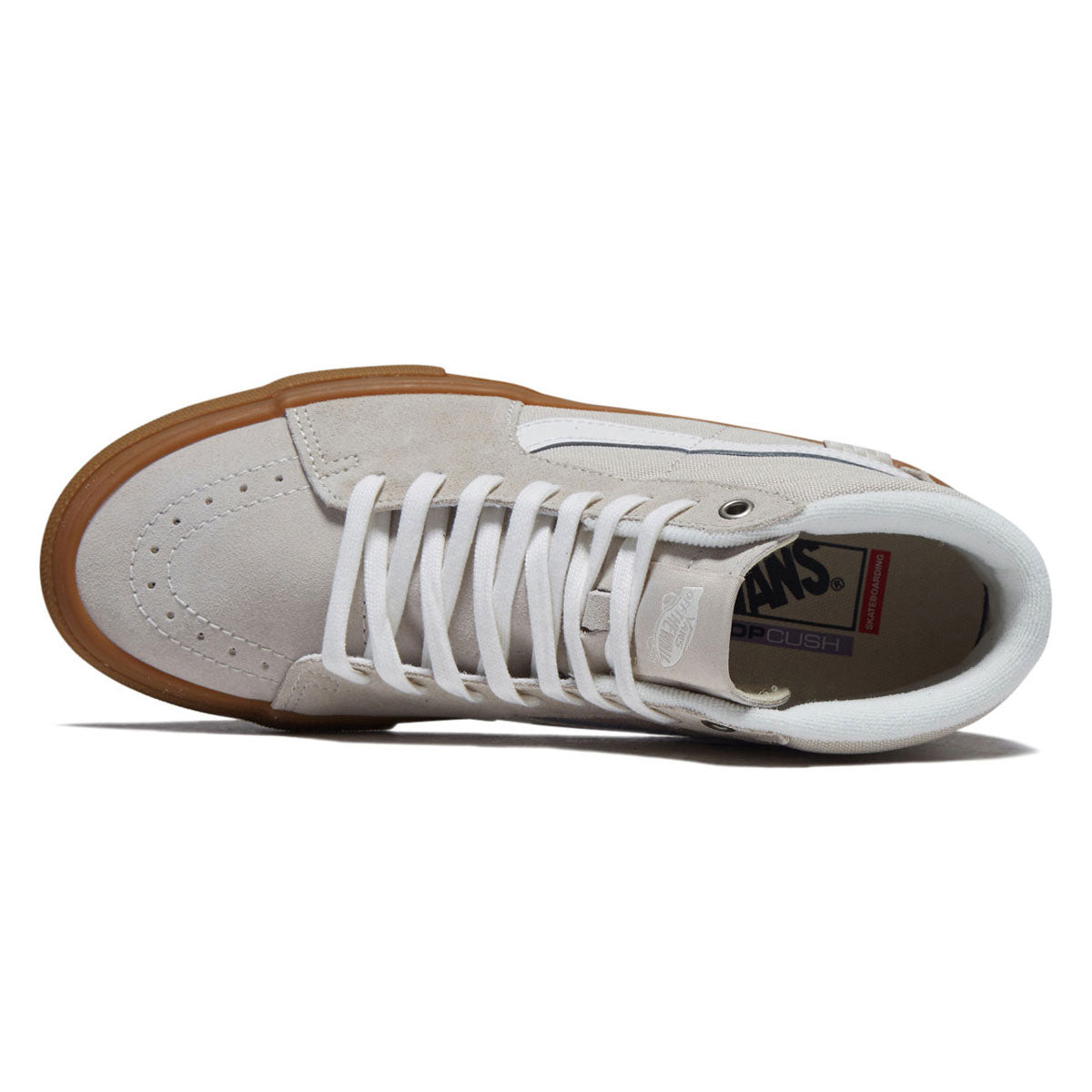 Vans Skate Sk8-hi Shoes - Light Grey/Gum image 3