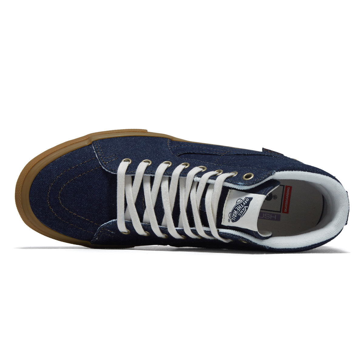 Vans Skate Sk8-Hi Shoes - Blue Denim image 3