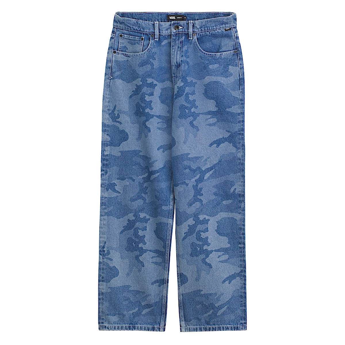 Vans Check-5 Loose Camo Printed Denim Pants - Stonewash Blue image 1