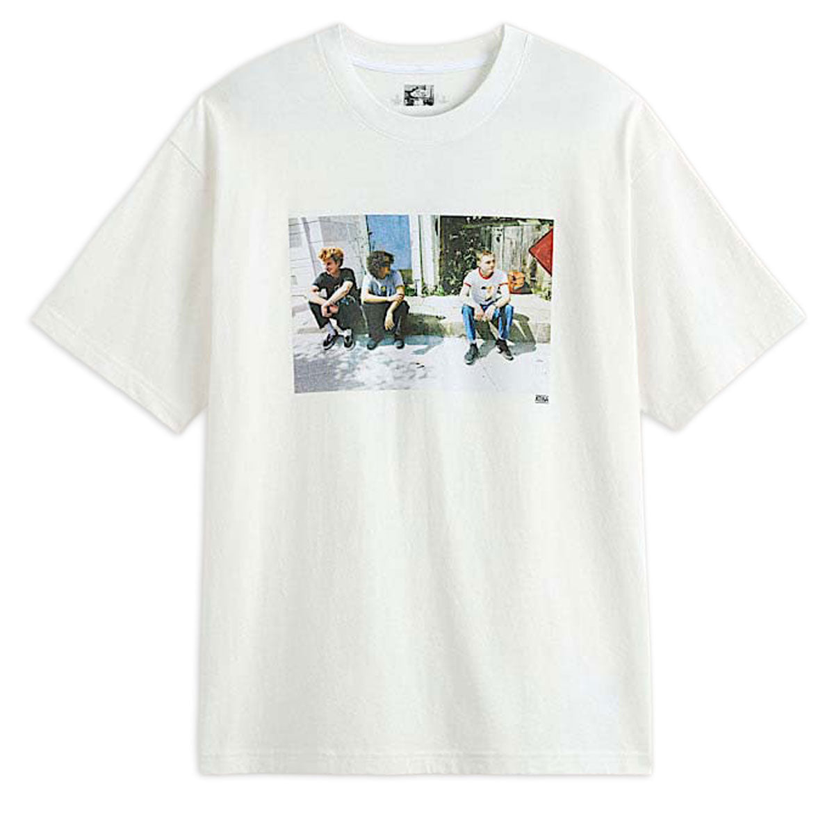 Vans Skate x Atiba Haze Curb Crew T-Shirt - White image 1