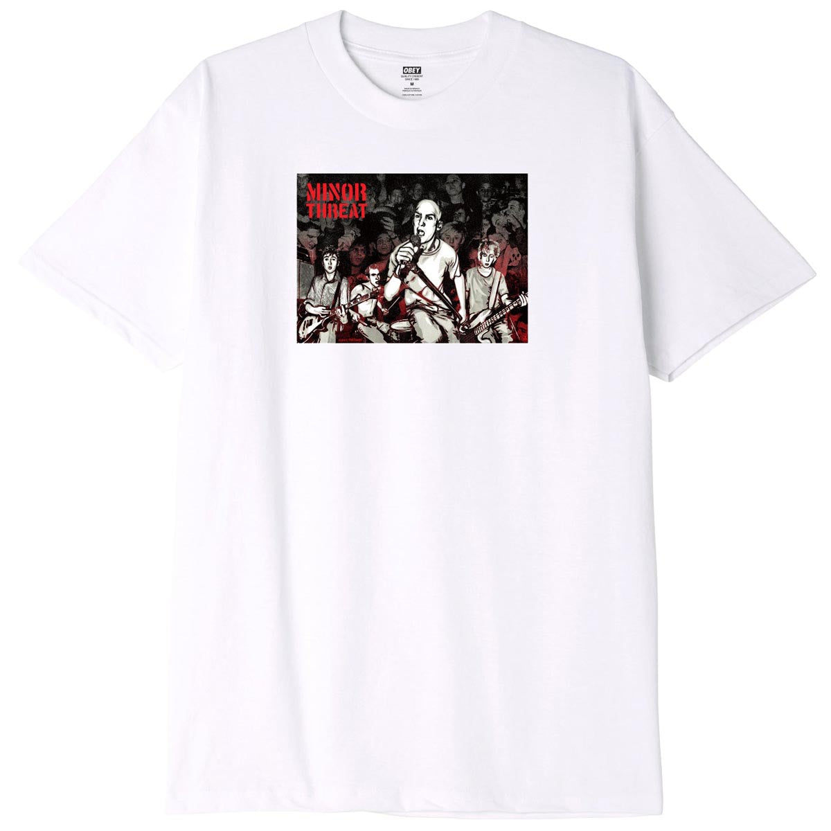 Obey Gef Just A Minor Threat T-Shirt - White image 1