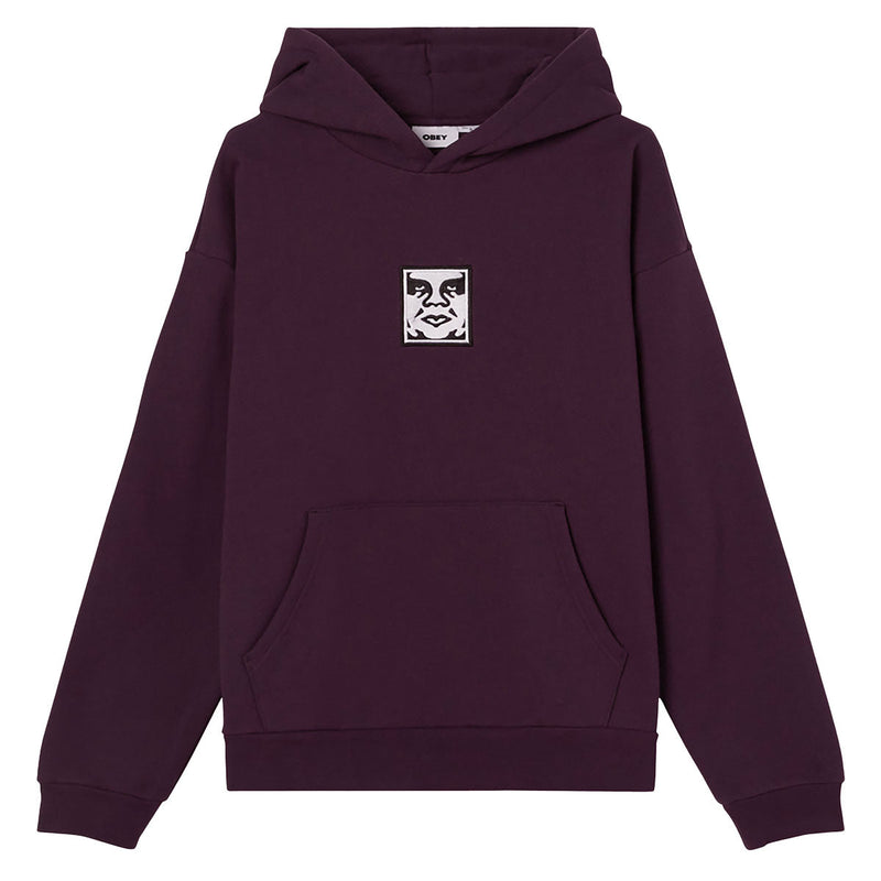 Obey Icon Extra Heavy II Hoodie - Plum Perfect