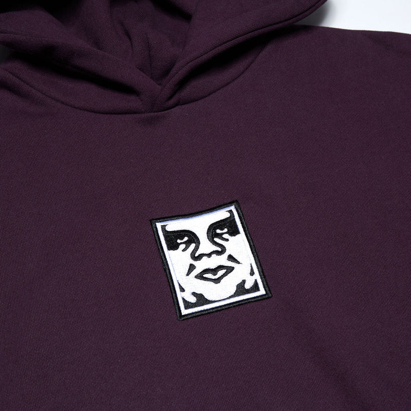 Obey Icon Extra Heavy II Hoodie - Plum Perfect