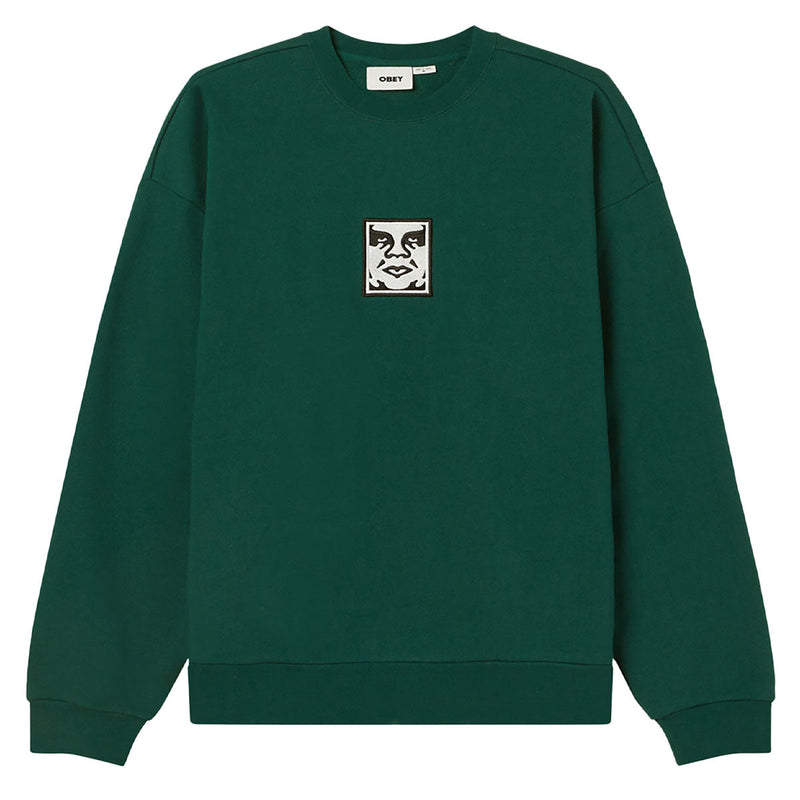 Obey Icon Extra Heavy II Sweatshirt - Rain Forest
