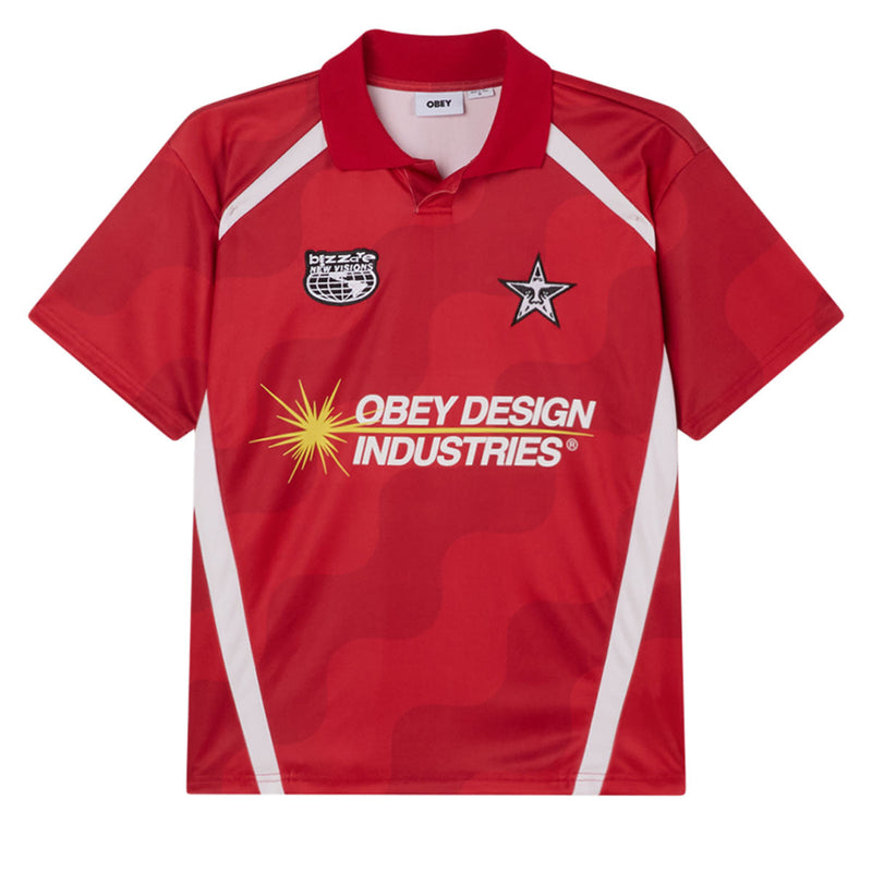 Obey Soccer Jersey - Red Multi