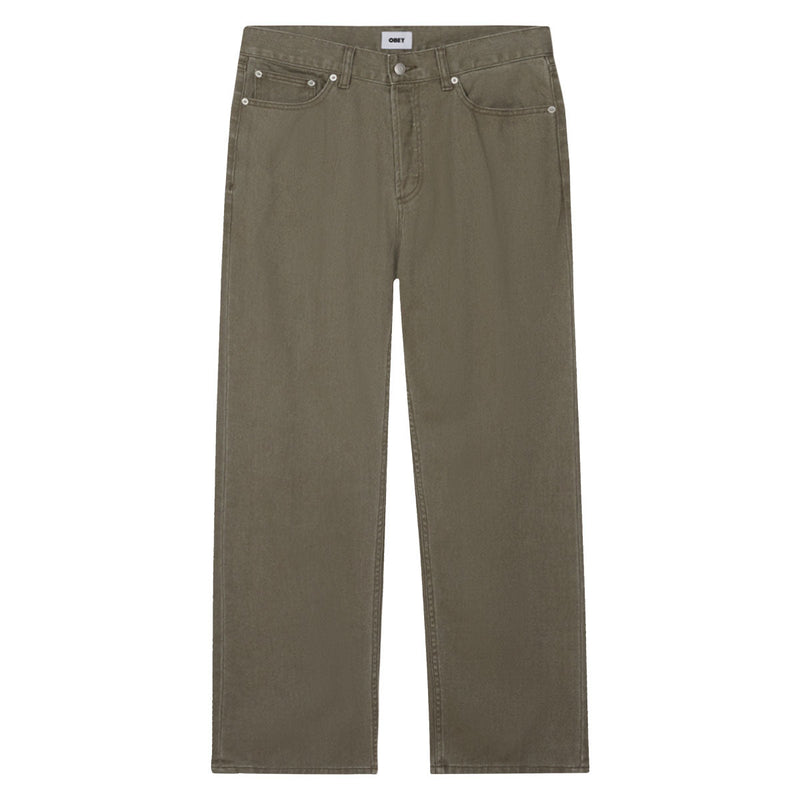 Obey Hardwork Denim Jeans - Tea Leaf Faded Wash