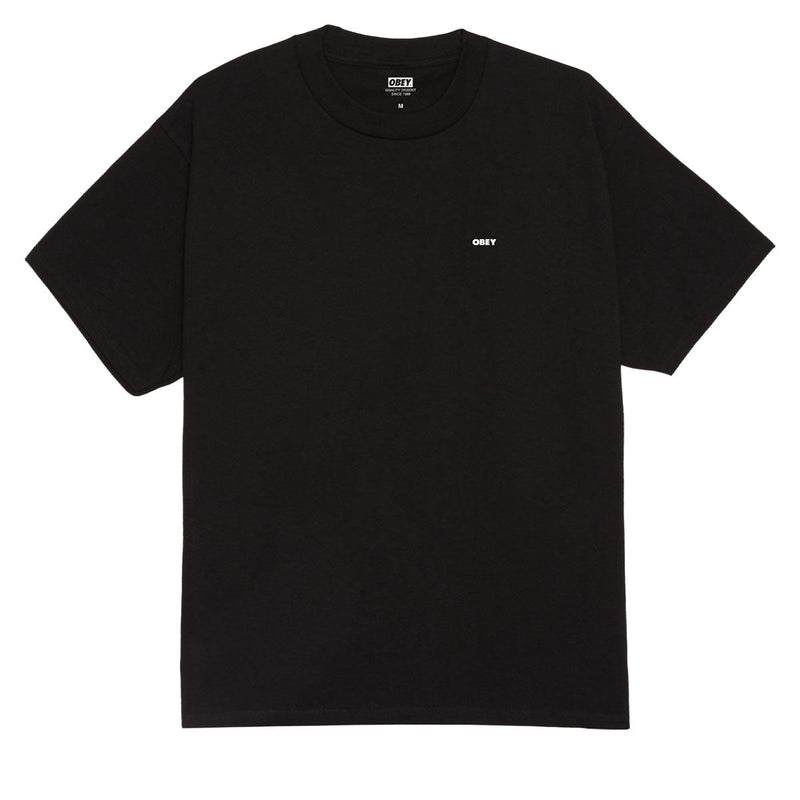 Obey Icon Stencil Flame T-Shirt - Black