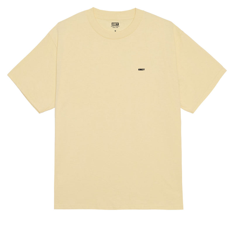 Obey Make Art Not War T-Shirt - Pale Yellow