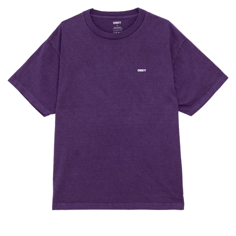 Obey Bold Icon Face T-Shirt - Pigment Imperial Purple