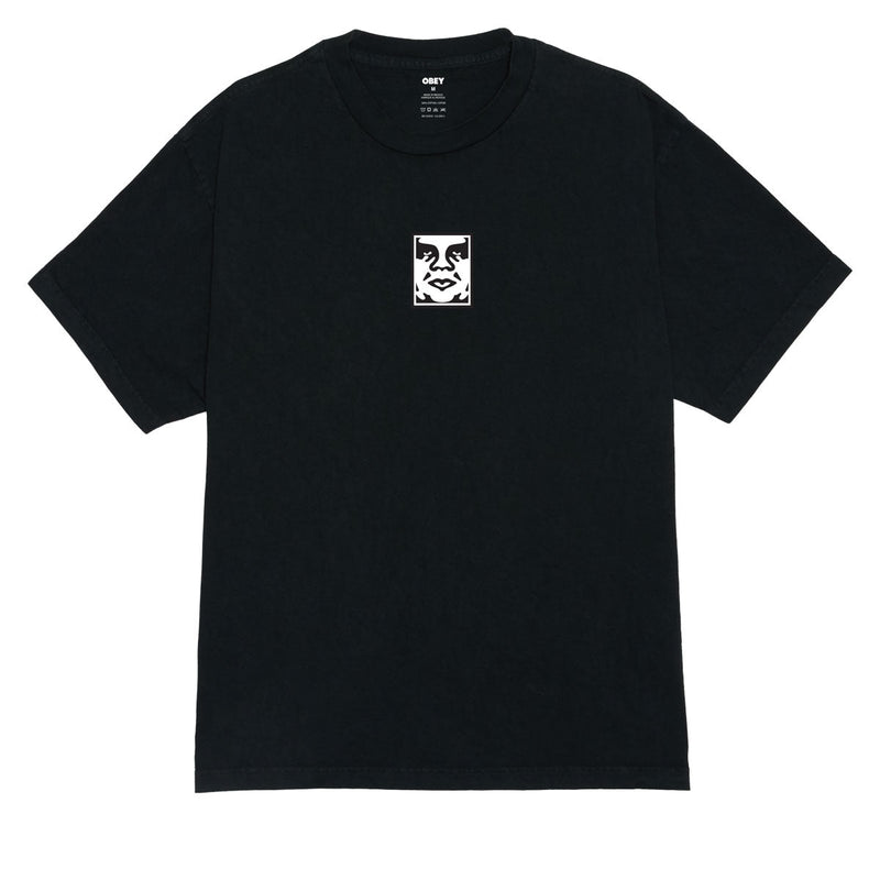 Obey Icon Face T-Shirt - Pigment True Vintage Black