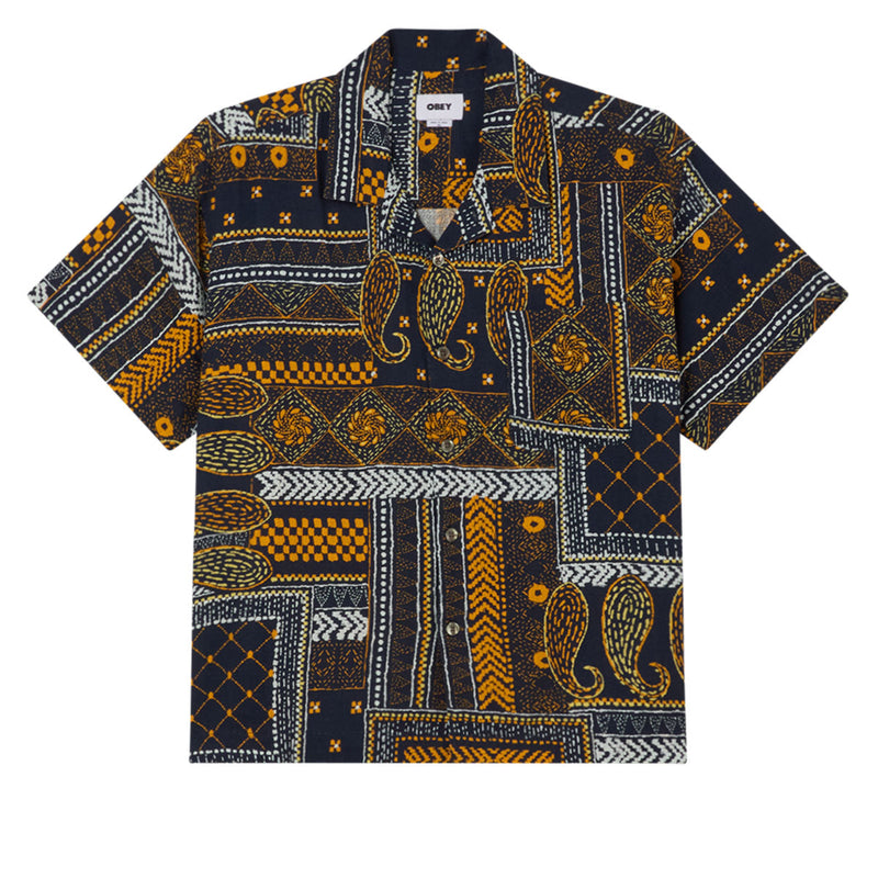 Obey Archie Woven Shirt - Navy Multi