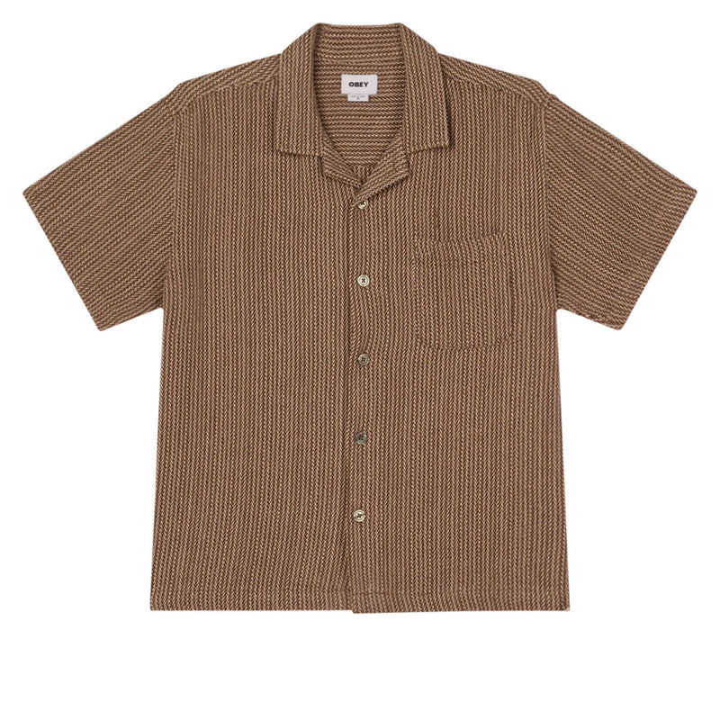 Obey Horace Woven Shirt - Unbleached Multi