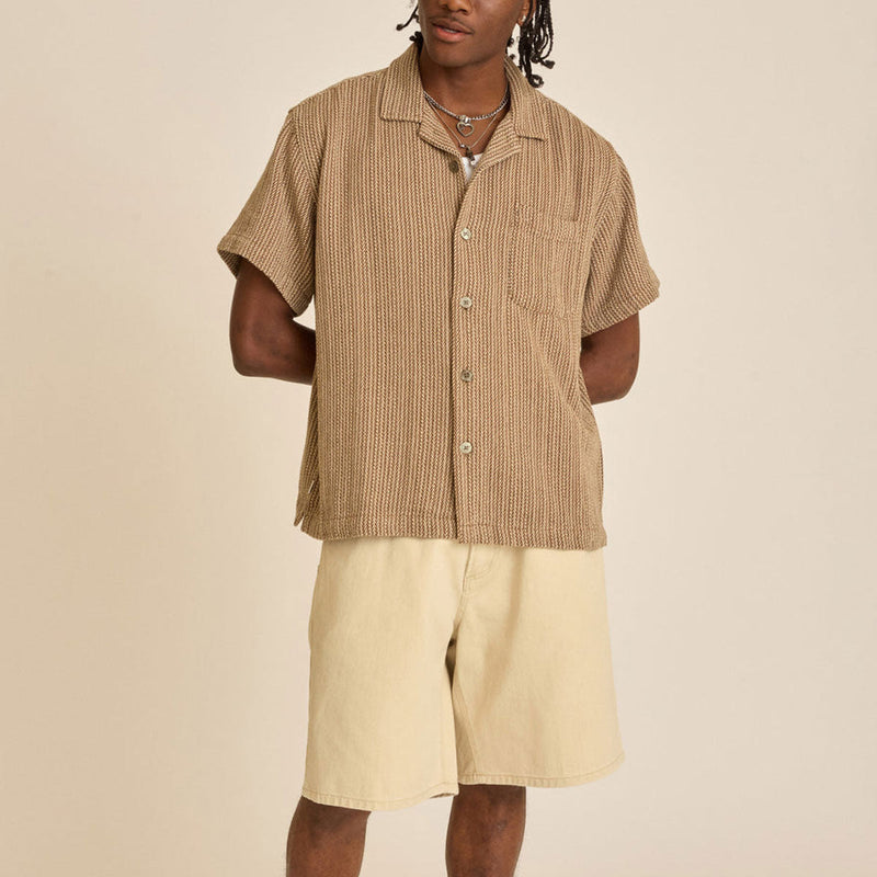 Obey Horace Woven Shirt - Unbleached Multi