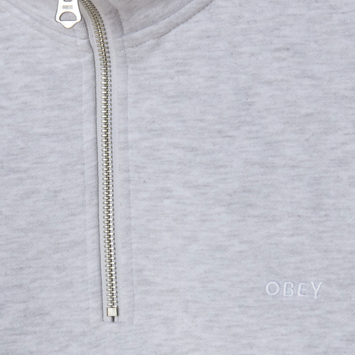 Obey Established Works Bold Mock Sweatshirt - Ash Grey image 3