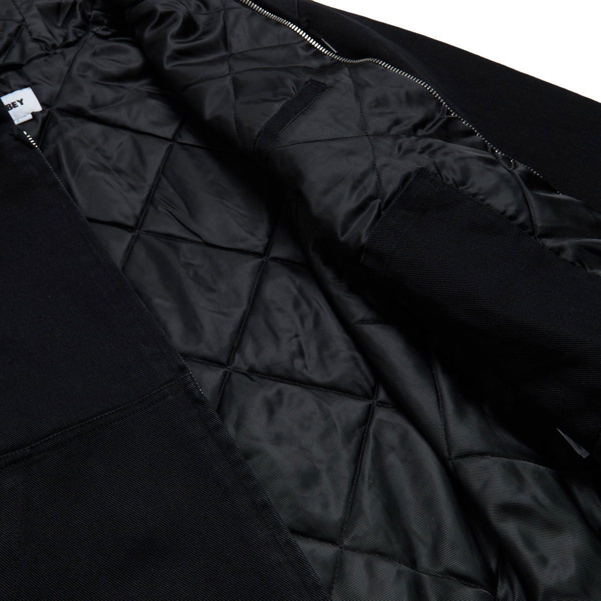 Obey Randy Zip Up Hooded Jacket - Black Faded Wash image 4