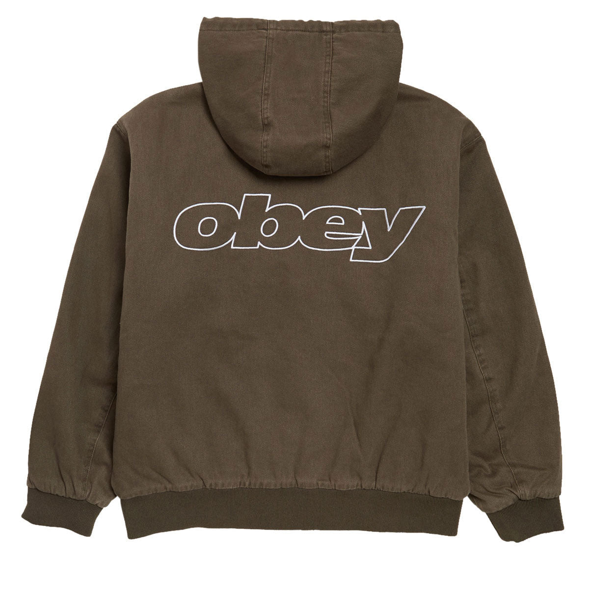 Obey Randy Zip Up Hooded Jacket - Wren Faded Wash image 2